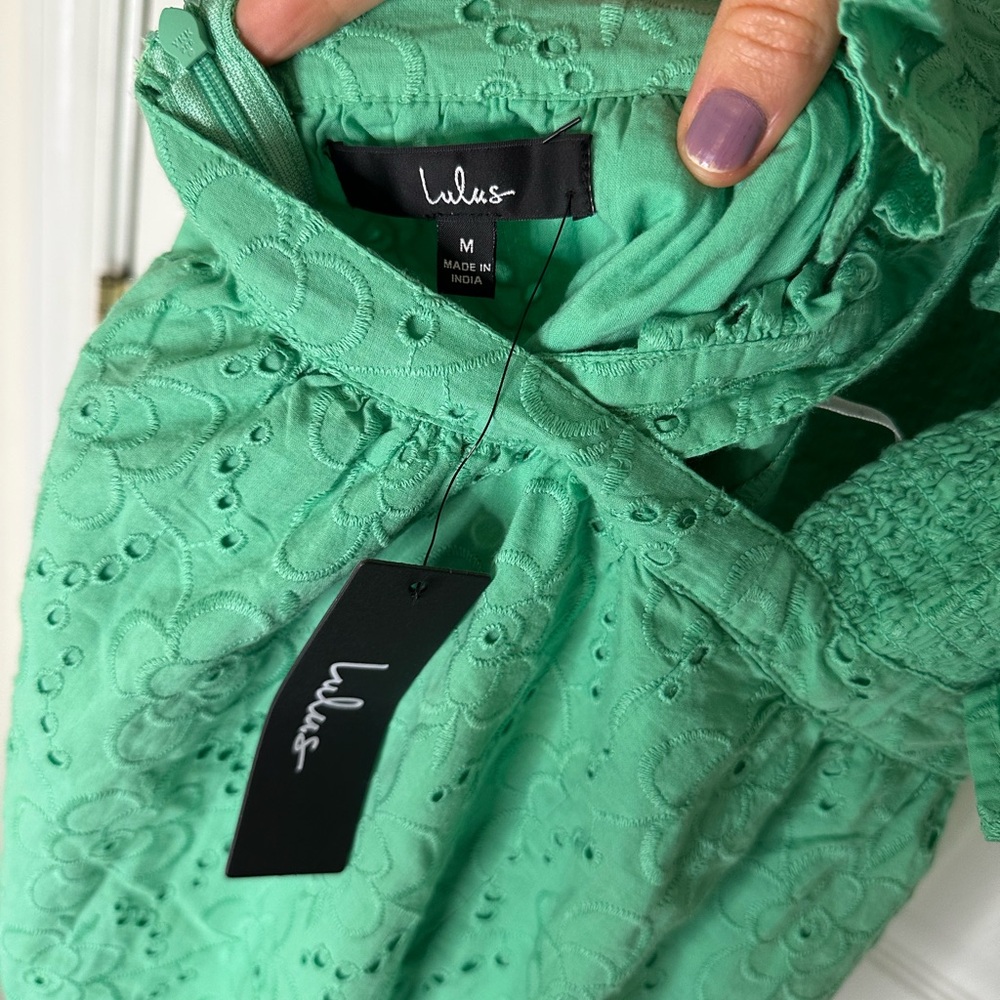 Lulu's Green Ruffled Tiered Sundress - Picture 8 of 8